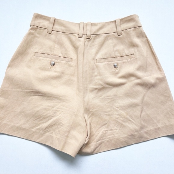Madewell The Harlow Short in Drapey Twill Khaki Color Shorts Coastal Grandma 6 - Picture 4 of 6